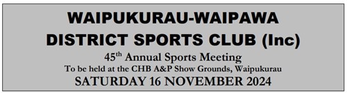 Waipukurau-Waipawa District Sports 2024