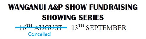 Wanganui A & P Showing Series - Sep 13th