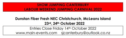SJ Canterbury Labour Weekend Jumping Carnival 2022