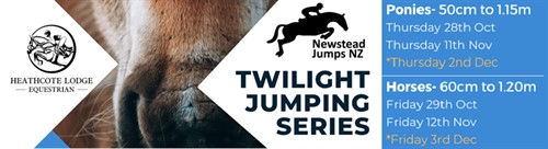 Newstead Jumps NZ - Heathcote Twilight Jumping Series Days